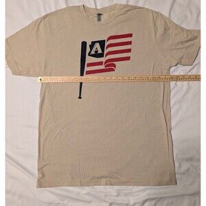 Arizona Diamondbacks Americana Flag T-Shirt Cream Beige XL State 48